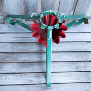 S-B Manufacturing Co. MCM X-Mass Red & Green Metal Fluted Tree Stand size L
